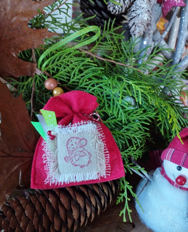 Décoration de Noël Feutrine - Mini hotte