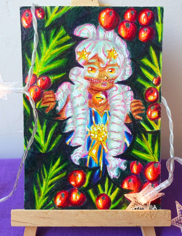 Dans les feuilles de Houx