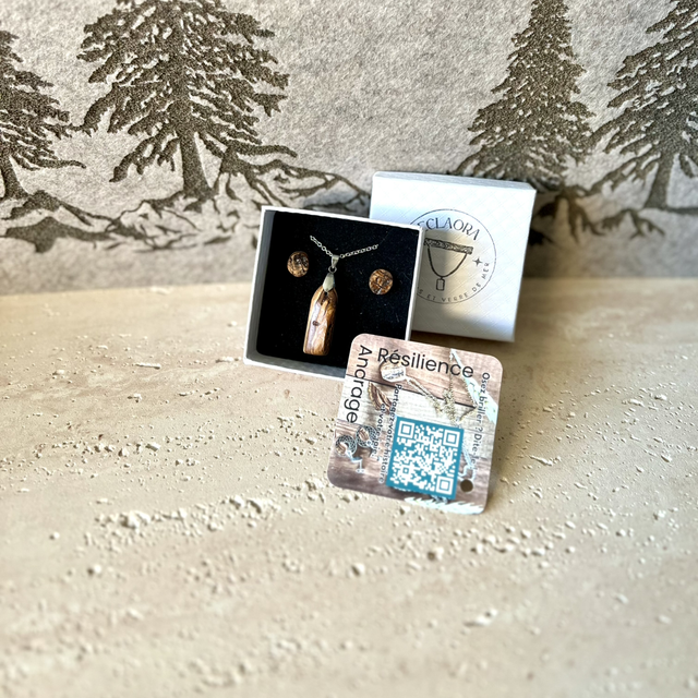 Parure Olivier &amp; Éclat Argenté 