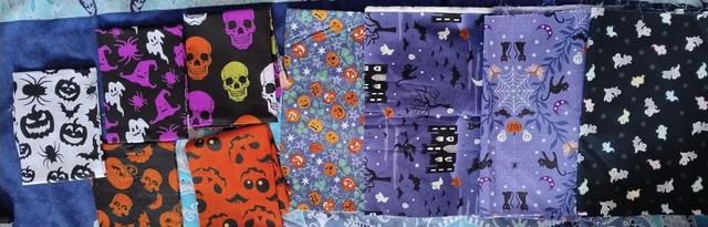 Halloween fabric to choose from 