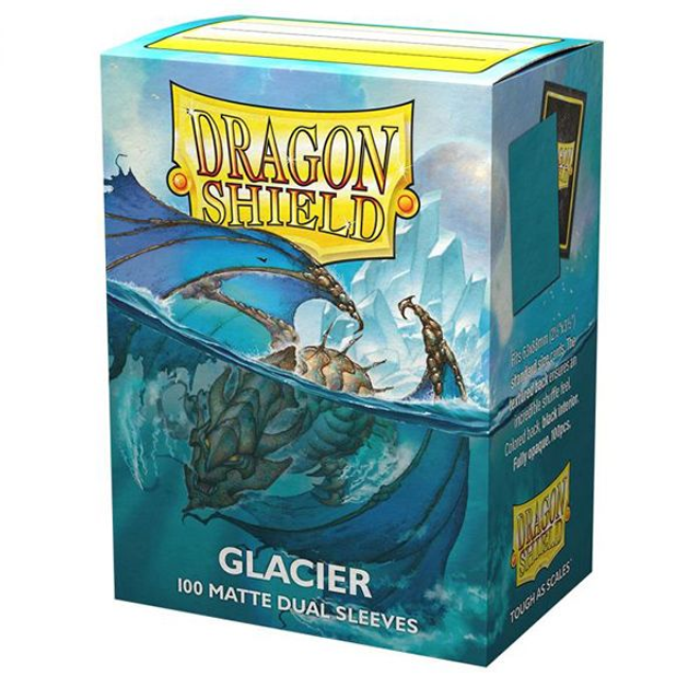 Dual Matte Standard Size Sleeves 100pk - Glacier Miniom