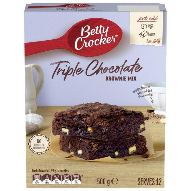 Betty Crocker Triple Chocolate Brownie Mix 500g