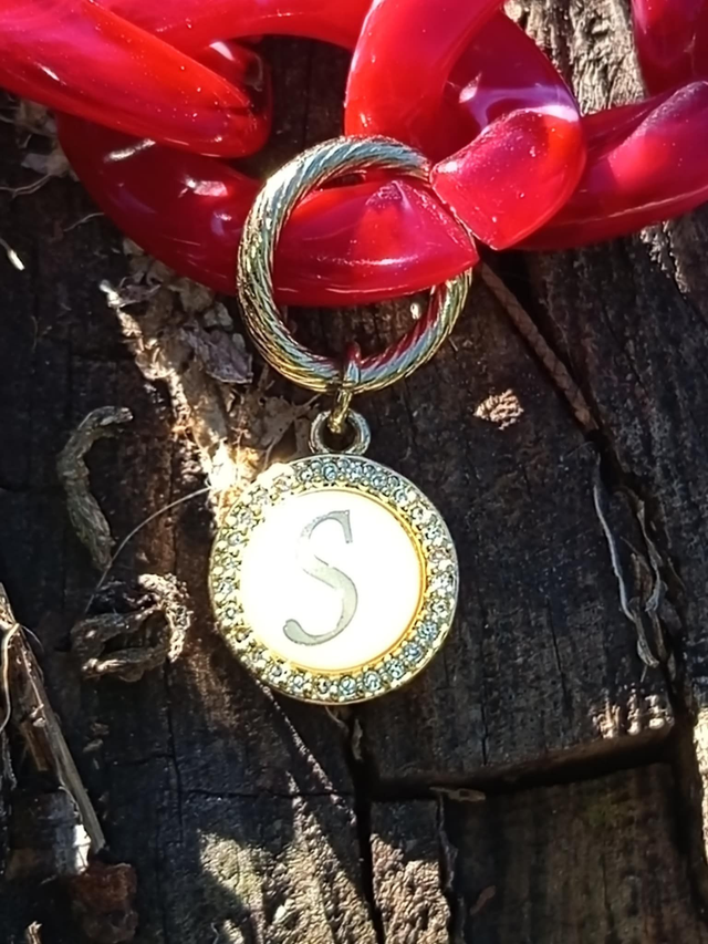 Bracelet gros maillons en acrylique Maanik