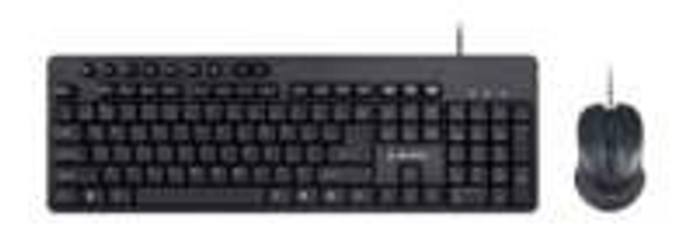 Gembird Desktopset (keyboard + mouse) USB QWERTY Zwart