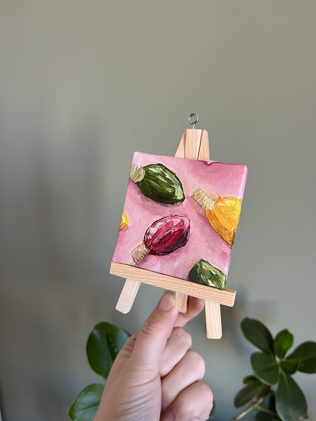 KUNSTBAL / ARTNAMENT - Christmas Lights - Hand-painted canvasses for your Christmas tree