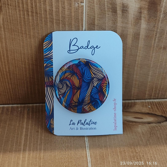 Badge &quot;Violet Bleu&quot;