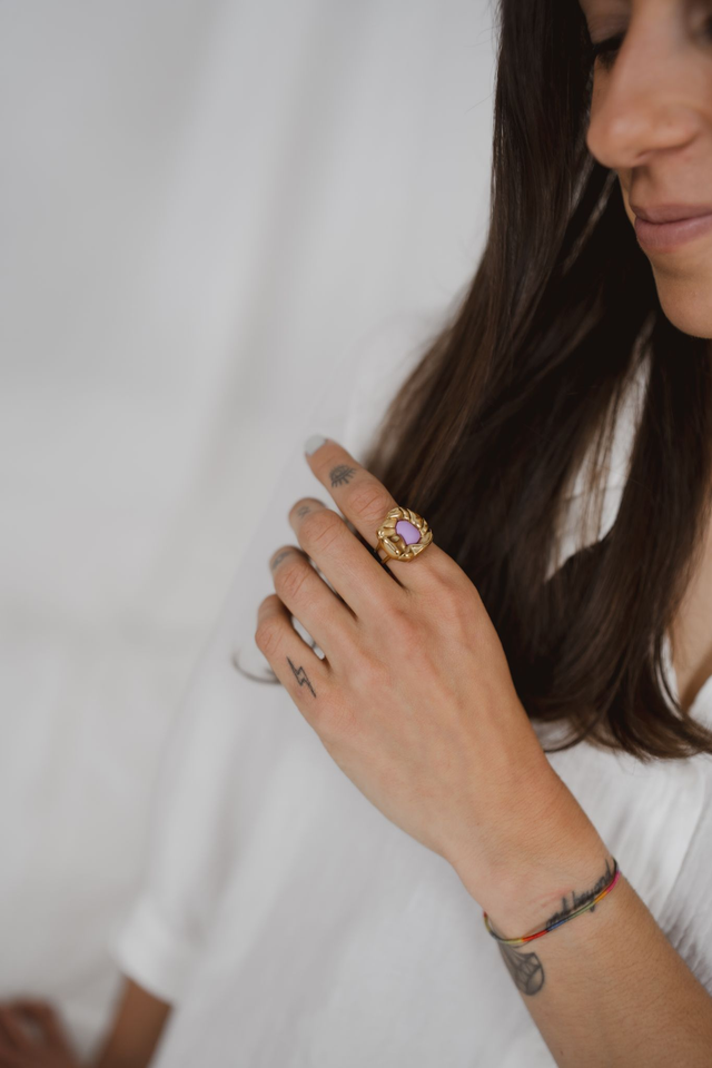 Ring with Polymer Clay ~ Ricco