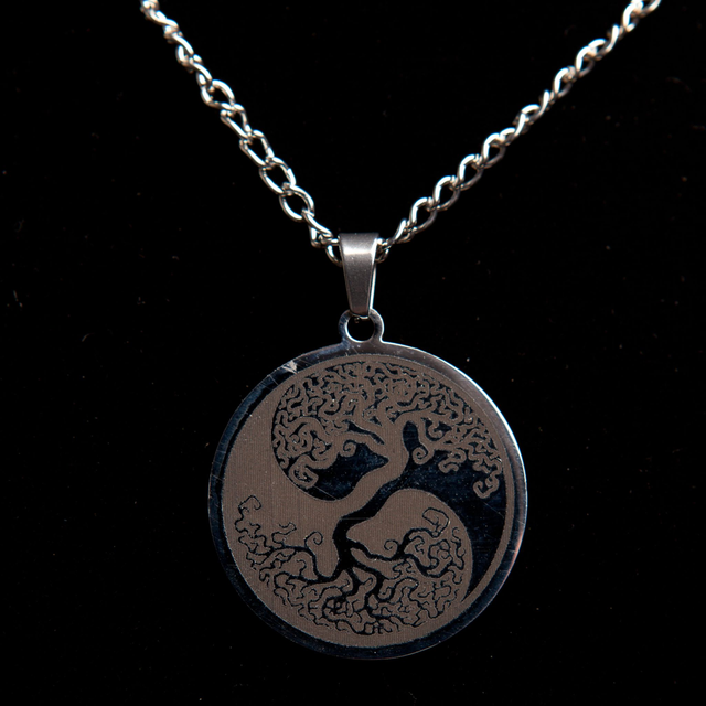 Pendentif médaille arbre de vie