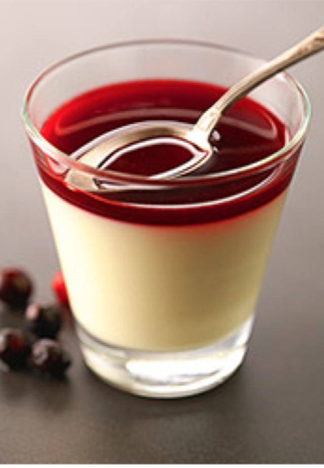 Panna cotta aux fruits rouges 