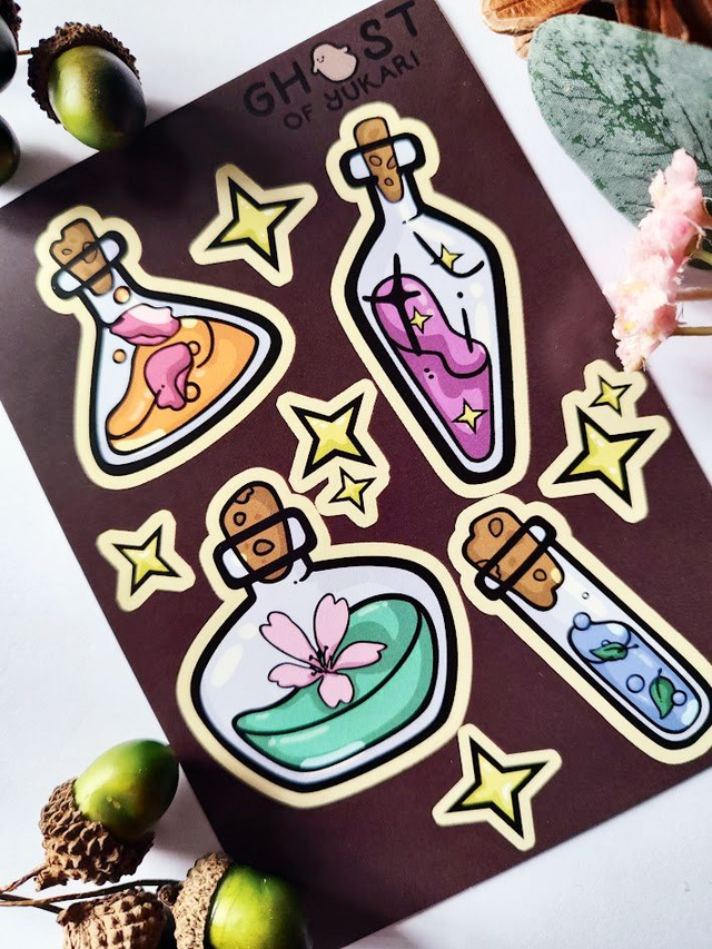 Potion Bottles Sticker Sheet