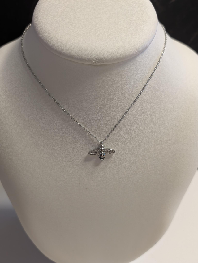 Collier Luna argenté 