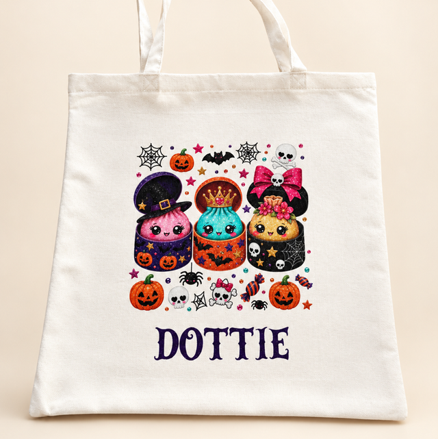 Dumpling halloween tote bag