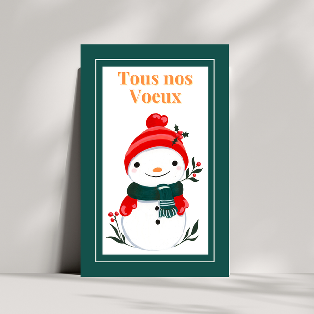Cartes de Noël - &quot; Tous nos voeux&quot;