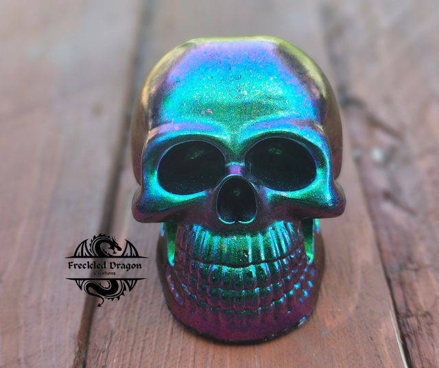 Skull - Green Chameleon