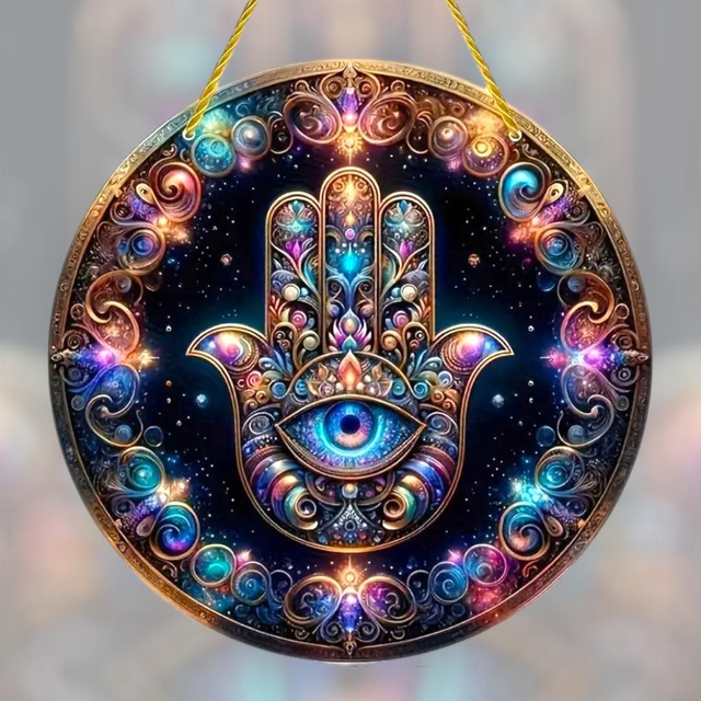 Plaque en bois &quot;Hamza&quot;