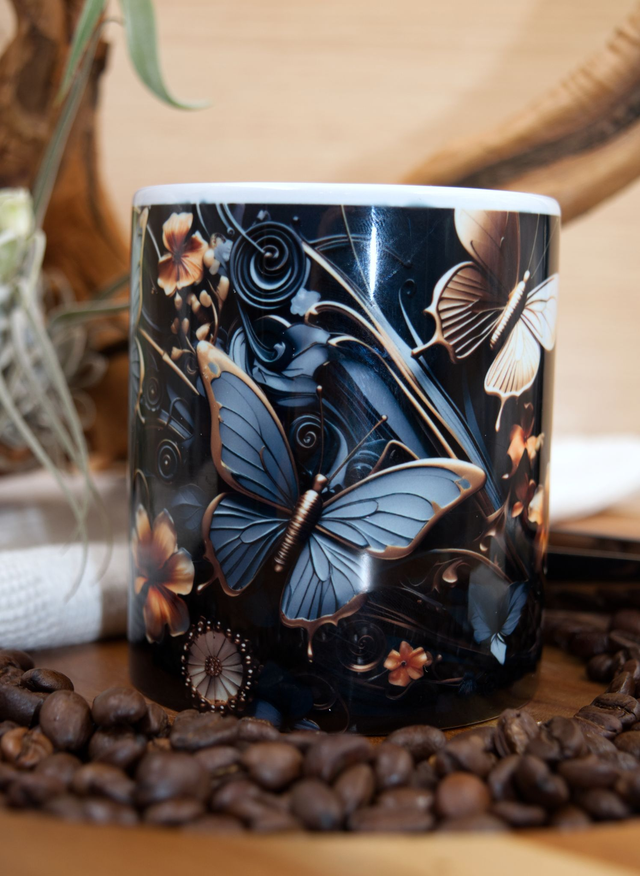 Mug – Steampunk Butterflies Design