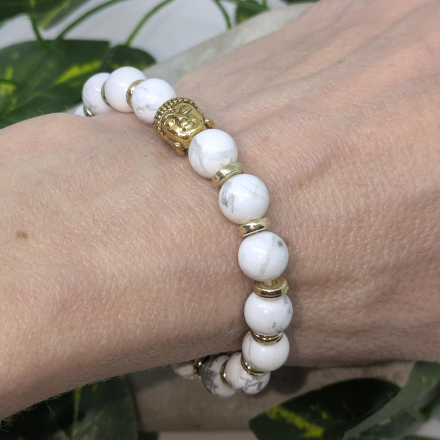 Bracelet "Howlite" 8mm BR-050