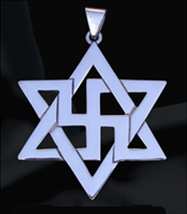 Symbol of infinity,  Medal Silver openwork without circle 45 mm. (réf. OBS45)