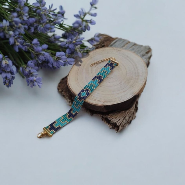 Bracelets tons bleus