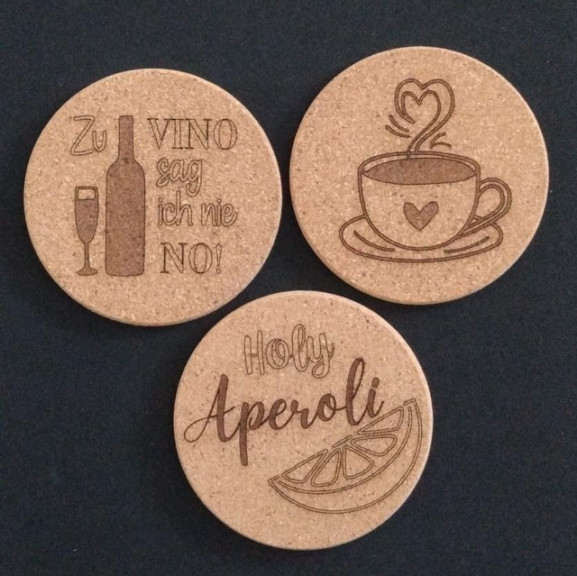 Untersetzer Kork Set à 6 Stk.