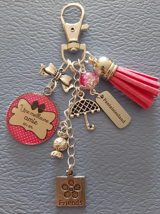 Bijou de sac argenté - amie en or