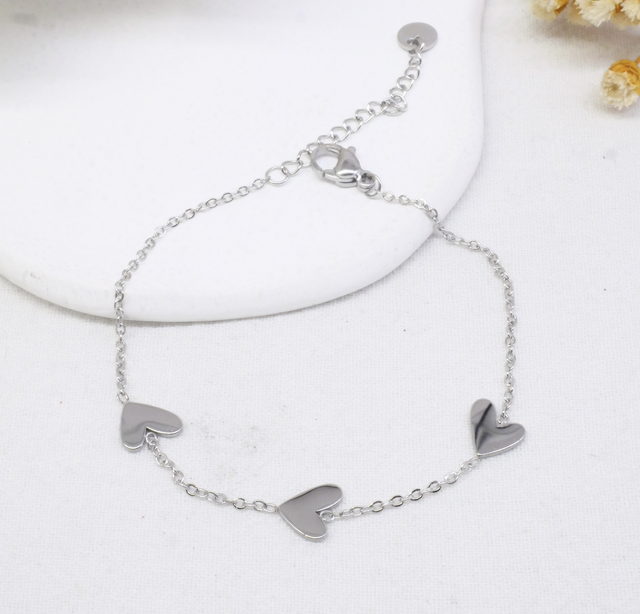 Bracelet triple cœur 