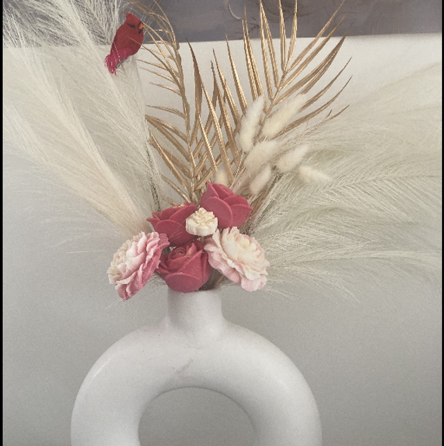 Bouquet de fondants parfumés avec vase inclus 