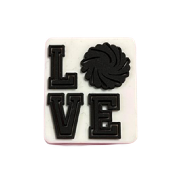 Croc Charm - Love cheer