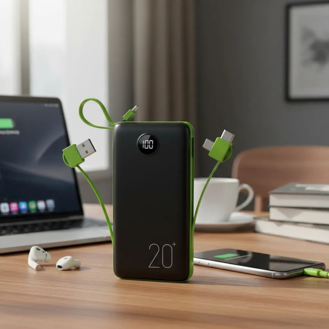 Carregador portátil Power Bank Kapbom KA-959 20.000mAh Carregamento Super Rápido