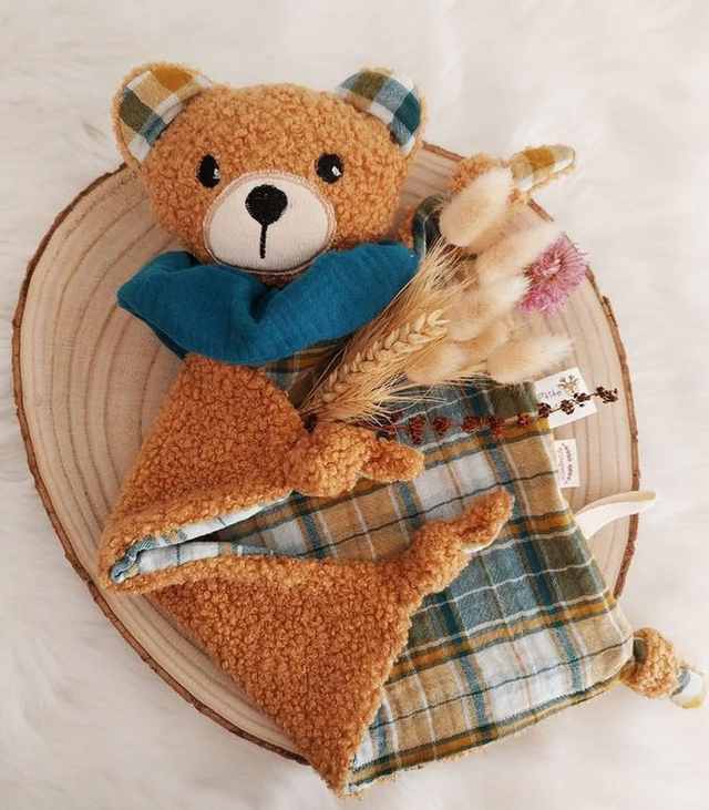 Commande ourson camel coton 100% oeko-tex bio  pour Sandra (1)