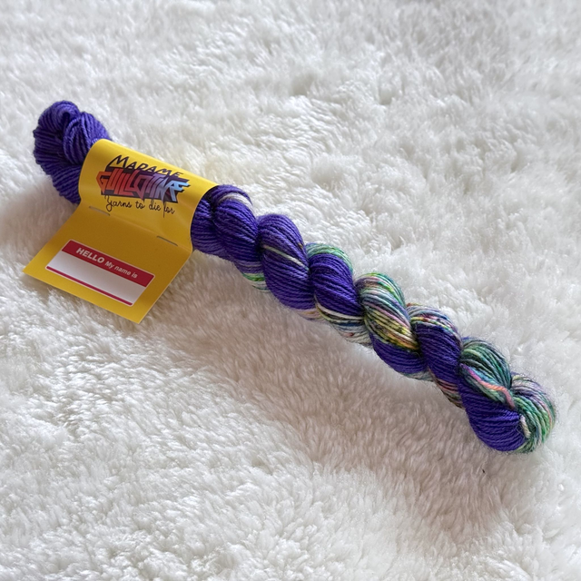 Speckled Purple — BFL Sock Mini — 20g