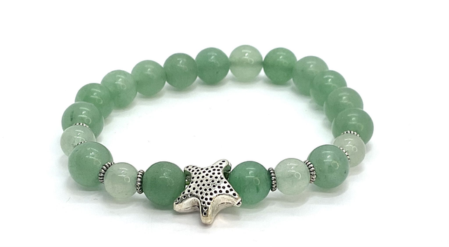 Bracelet Aventurine Verte 6 et 8 mm