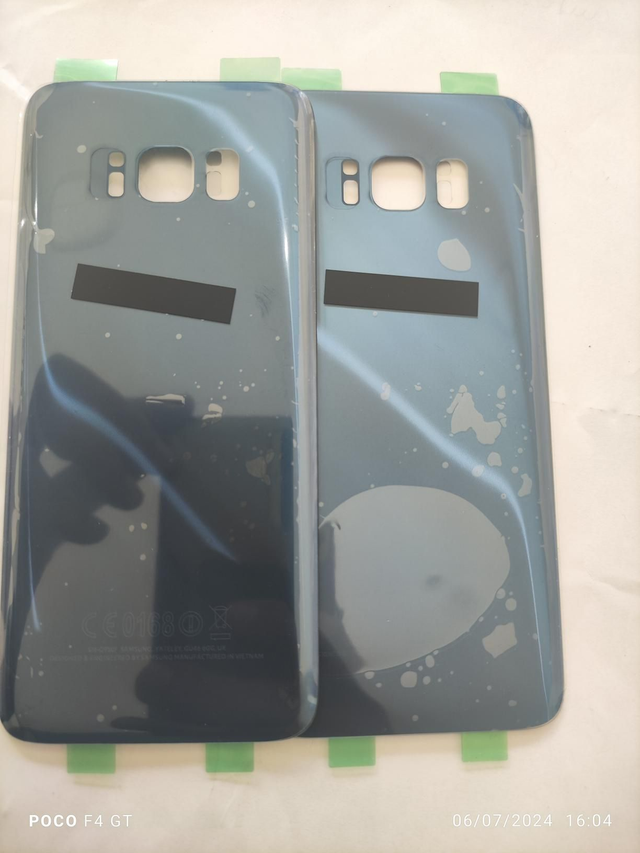 Cache arrière Samsung S8 blue originale 