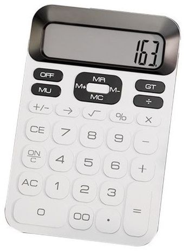 CALCOLATRICE PIATTA TINTAUNITA