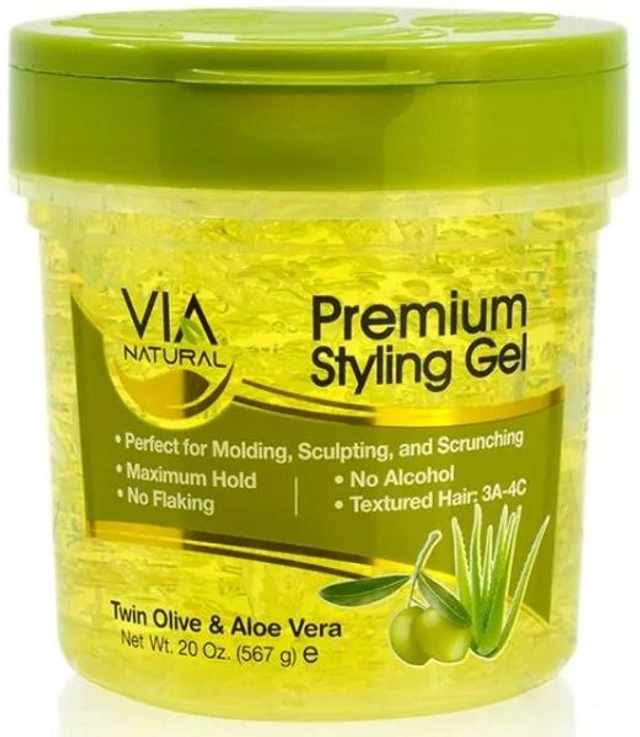 VIA NATURAL: STYLING GEL - OLIVE 20OZ