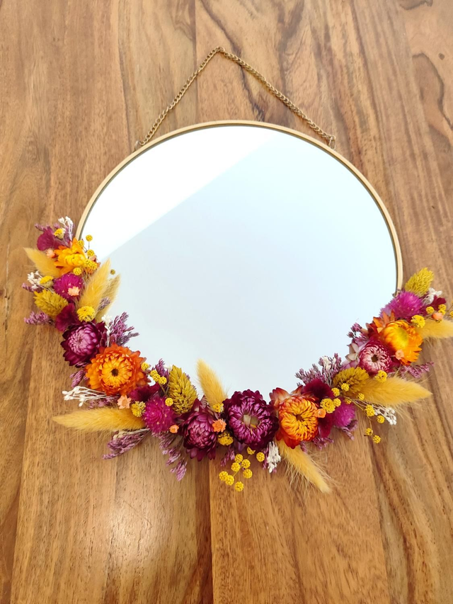 Miroir fleuri - Rosalia