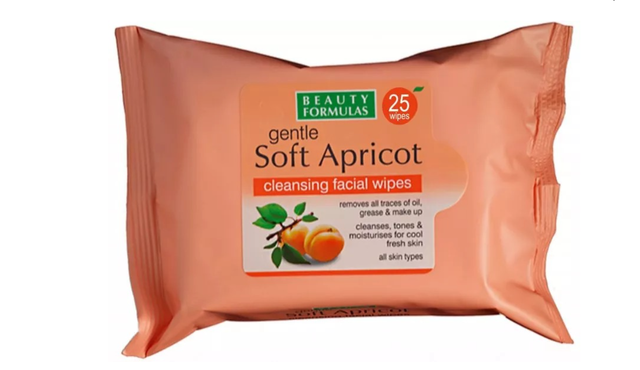 B/ Formulas: Gentle Soft Apricot Cleansing Wipes 25s