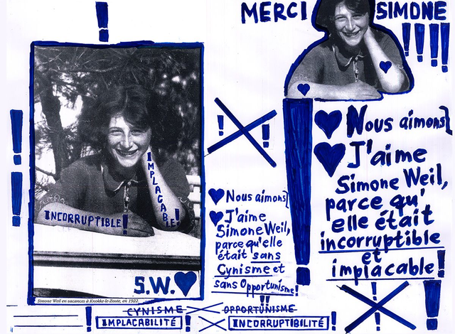 Thomas Hirschhorn, La grande Simone Weil