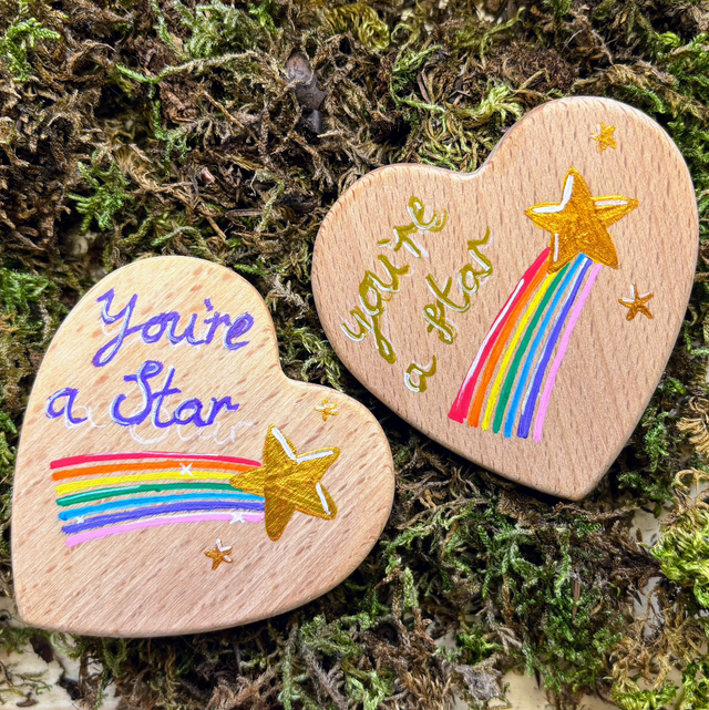 You’re a star heart gold writing