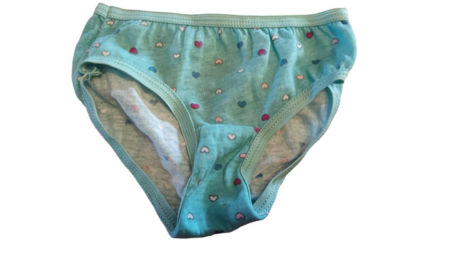 Culotte bleue avec cœur 2-3 ans (Abasics)