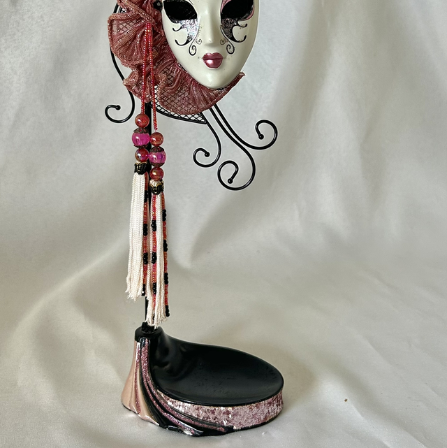 Vintage Venetian Masquerade Mask Jewellery Organiser and Ring Dish