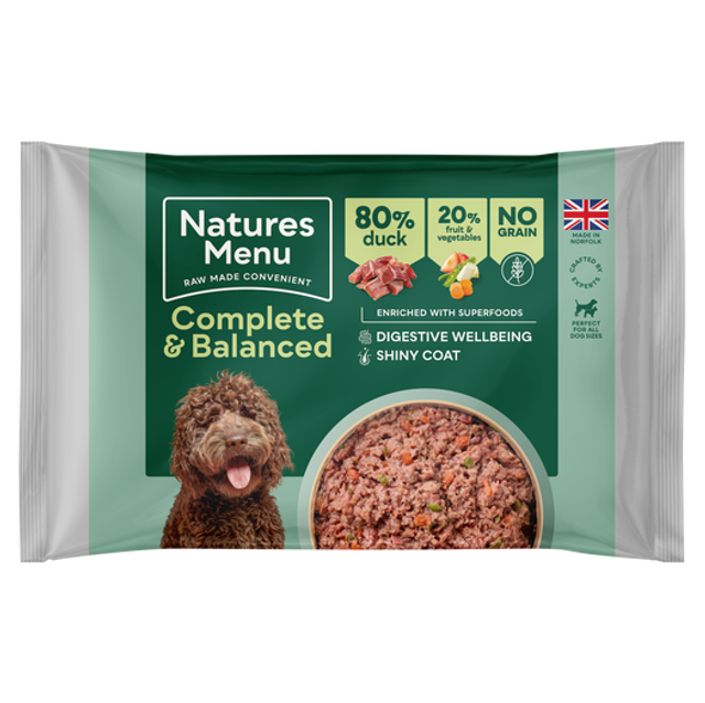 N M Complete &amp; balance 80% duck 500g e Frozen block