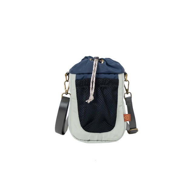 DOUGHNUT drip jungle series crossbody bag - light grey x navy