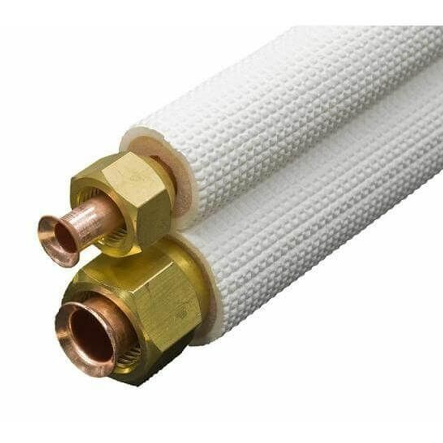 Ø1/4&quot; x 3/8&quot; (rol van 5 meter) koelleiding geïsoleerd flare leidingset