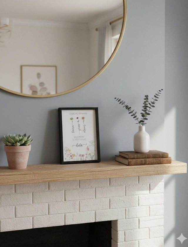 Cadre famille thème fleur