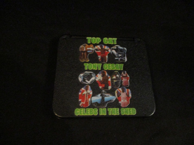 Tony Cesay (Green &amp; Yellow Logo) Ten Photographs On BLACK Compact Mirror (ABA Champion Boxer) 