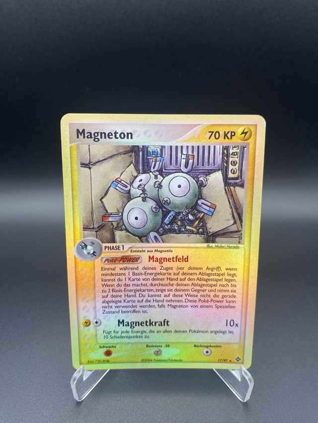 Magneton (17/97) EX Drache - Excellent - DE - Reverse Holo