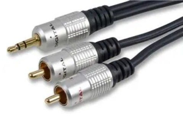 Audio Lead, 3.5mm TRS to 2 x Phono