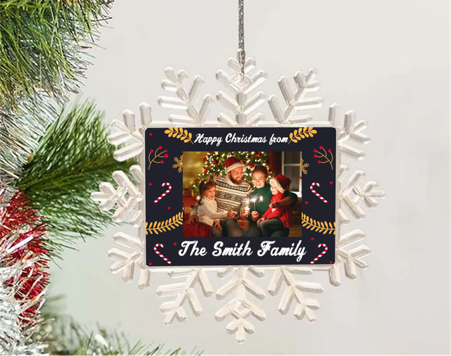 Personalised Snowflake Decoration - Frame