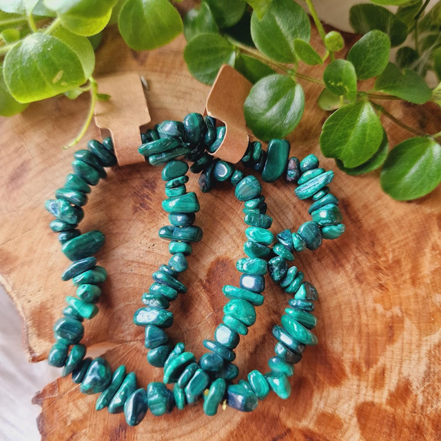 Malachite Chip Bracelet 